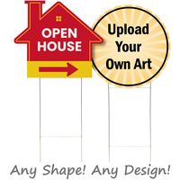 Upload Your Own Art Custom Sign and H Stake Kit