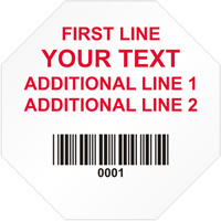 Stop Shaped Custom Template  Barcode
