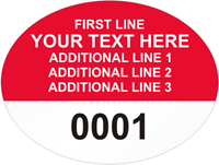Oval Custom Template  Numbering