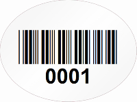 Oval Custom Template  Barcode