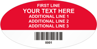 Oval Custom Template  Barcode