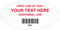 Oval Custom Template  Barcode