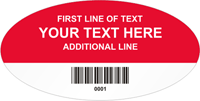 Oval Custom Template  Barcode
