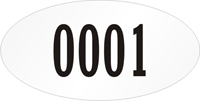 Oval Custom Template  Numbering