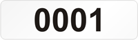 Rectangular Custom Template  Numbering