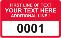 Rectangular Custom Template  Numbering