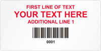 Rectangular Custom Template  Barcode