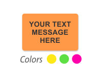Customizable Fluorescent Label Template Add Text