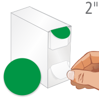 Green Color Coded Label