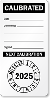 Punch Out Next Calibration Label