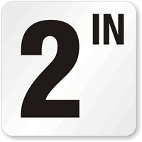 2 Inch Pool Depth Marker