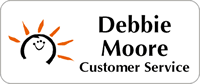 Custom ProBadge  Full Color Name Badge 1¼ in. x 3 in.