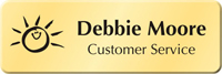 Custom Cymbalic Logo Name Badge