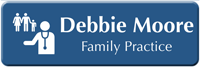 Customizable Family Practice Physician LaserLogo Badge with Symbol