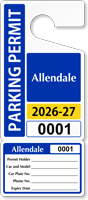 Custom Parking Permit Template