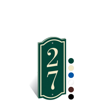 PermaCarve Sign Colonial Address Plaque  Two Numbers