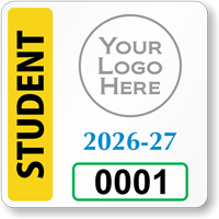 Student Window Decal 2 in. x 2 in.