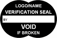 Verification Seal  Void if Broken Label