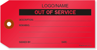 Custom Out of Service Label [add name/logo]