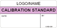 Calibration Standard Label [add name or logo]