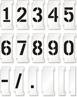 Interlocking Number Floor Stencil Set 0 9