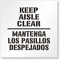 Keep Aisles Clear