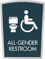 Apex All Gender Restroom Sign