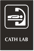 Cath Lab Engraved Sign Diagnostic Imaging Equipment Symbol