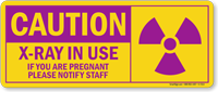 Caution  X Ray In Use Graphic Sign