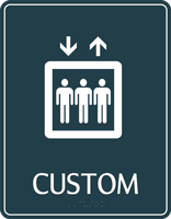 Custom Braille Regulatory Sign