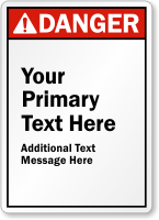 Create Own ANSI Danger Sign