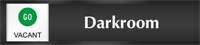 Darkroom  Go Vacant/Stop Occupied Slider Sign