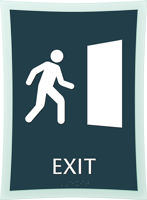 Exit Sign 11.375 in. x 8.375 in.
