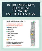 Emergency Evacuation Plan Sign