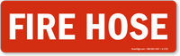 (white on red) Sign (horizontal)