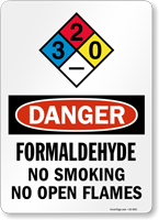 Formaldehyde Sign
