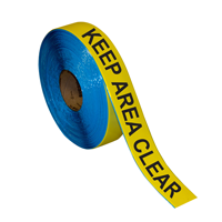 Keep Area Clear Superior Mark Floor Message Tape