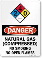 Natural Gas (Compressed) Sign
