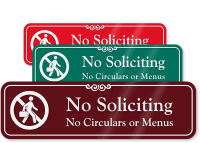 No Soliciting Graphic