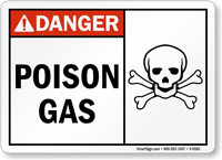 Danger Poison Gas Sign