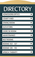 Directory Sign 10 Panel