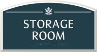 Room Name Sign ¾ in. raised letters braille