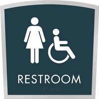 Apex Regulatory Sign with Braille 8.625" x 8.625"
