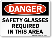 Safety Glasses Required