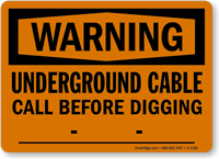 Underground Cable Call Before Digging