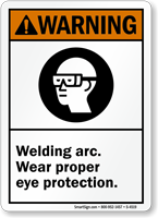 Welding Wear Eye Protection Sign