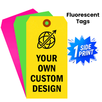 Custom Fluorescent Paper Tags