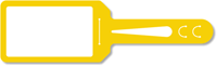 Yellow Self Locking Blank Tag Two Sided