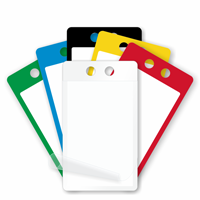 PVC Cable ID Self Laminating Tag with 2 Holes