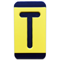 Horizontal Mounting  Character Black on Yellow "T"